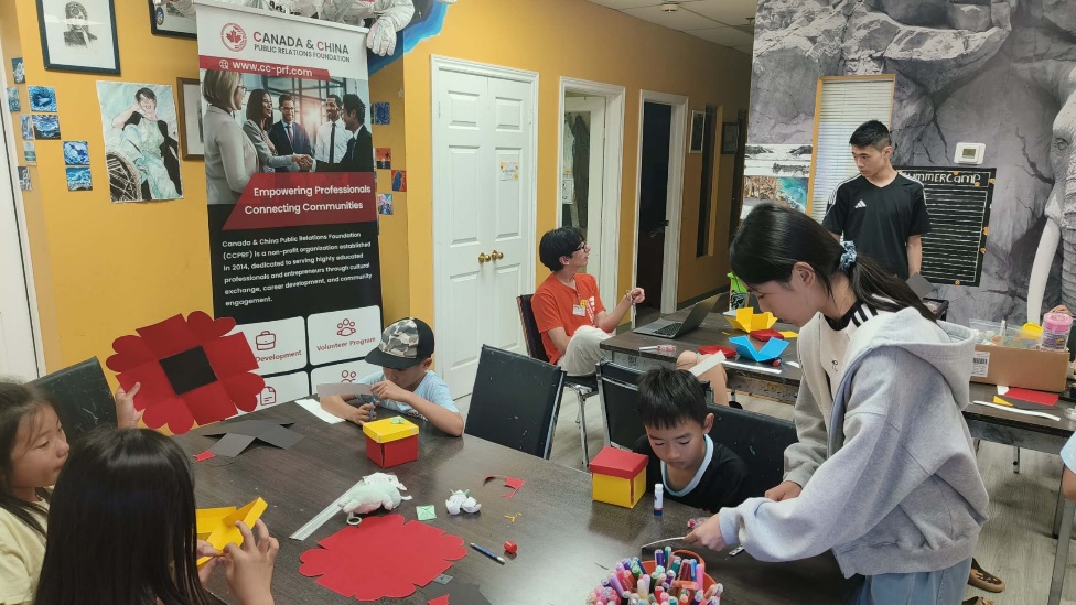 Art activities at the summer camp